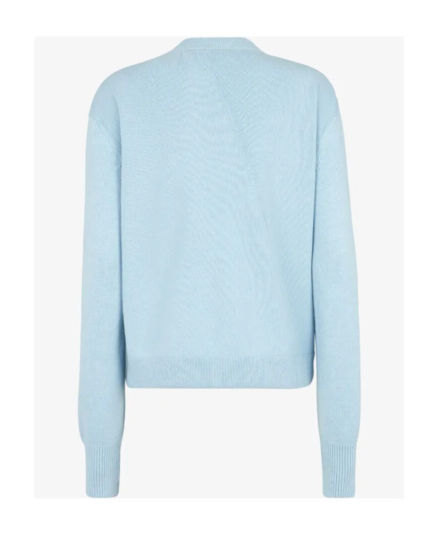 Fendi Twist Detailed Knit Cardigan