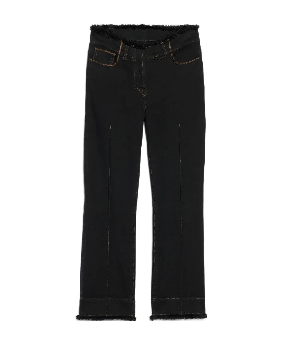 Jacquemus Frayed Cropped Jeans