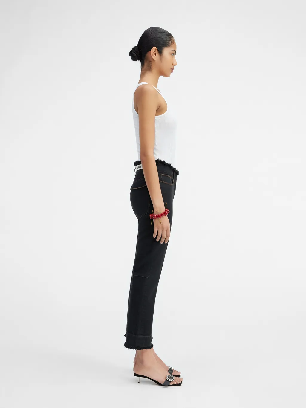 Jacquemus Frayed Cropped Jeans