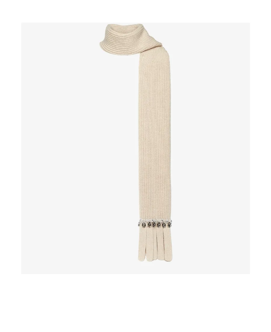 Beige Wool Scarf