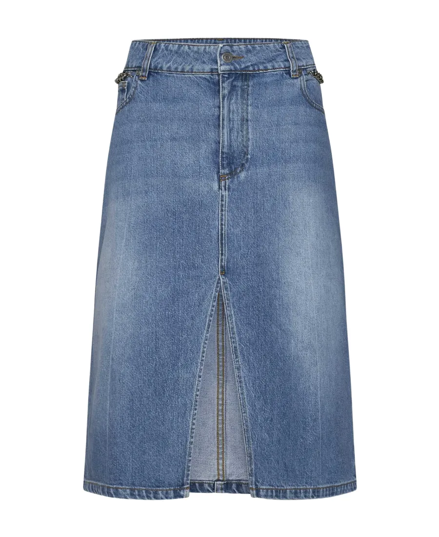 Stella Mccartney Front Slit Denim Skirt