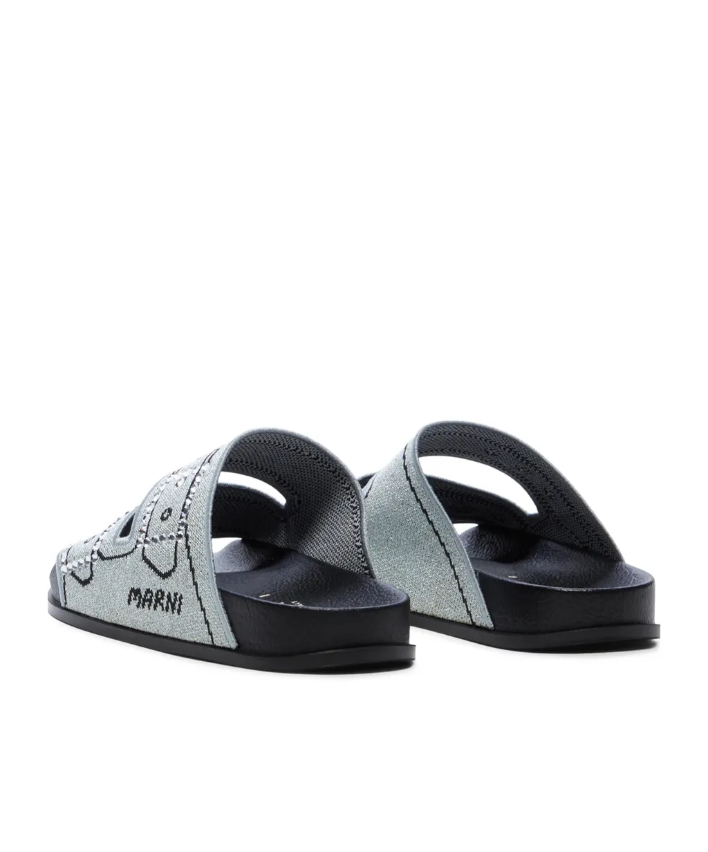 Jacquard Logo Flip-Flops