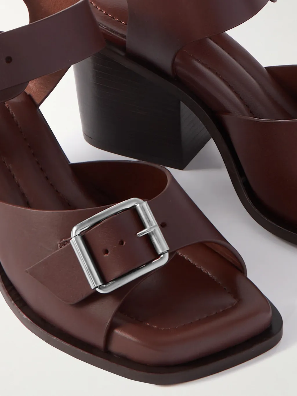 90Mm Leather Sandals