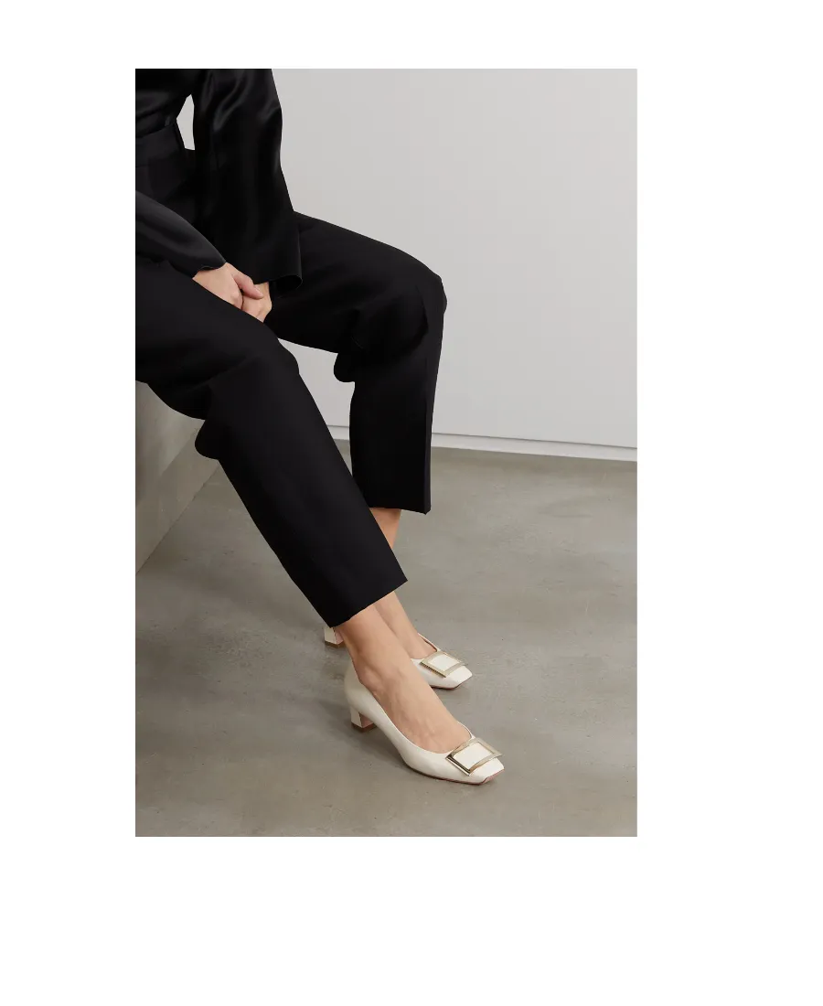 Roger Vivier Trompette Embellished Buckle Pumps