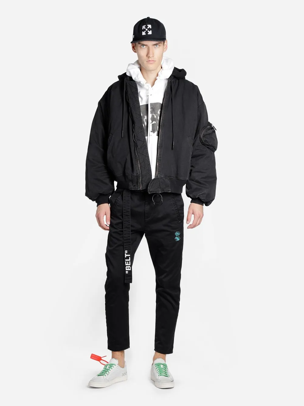 Graphic Print Logo Hoodie