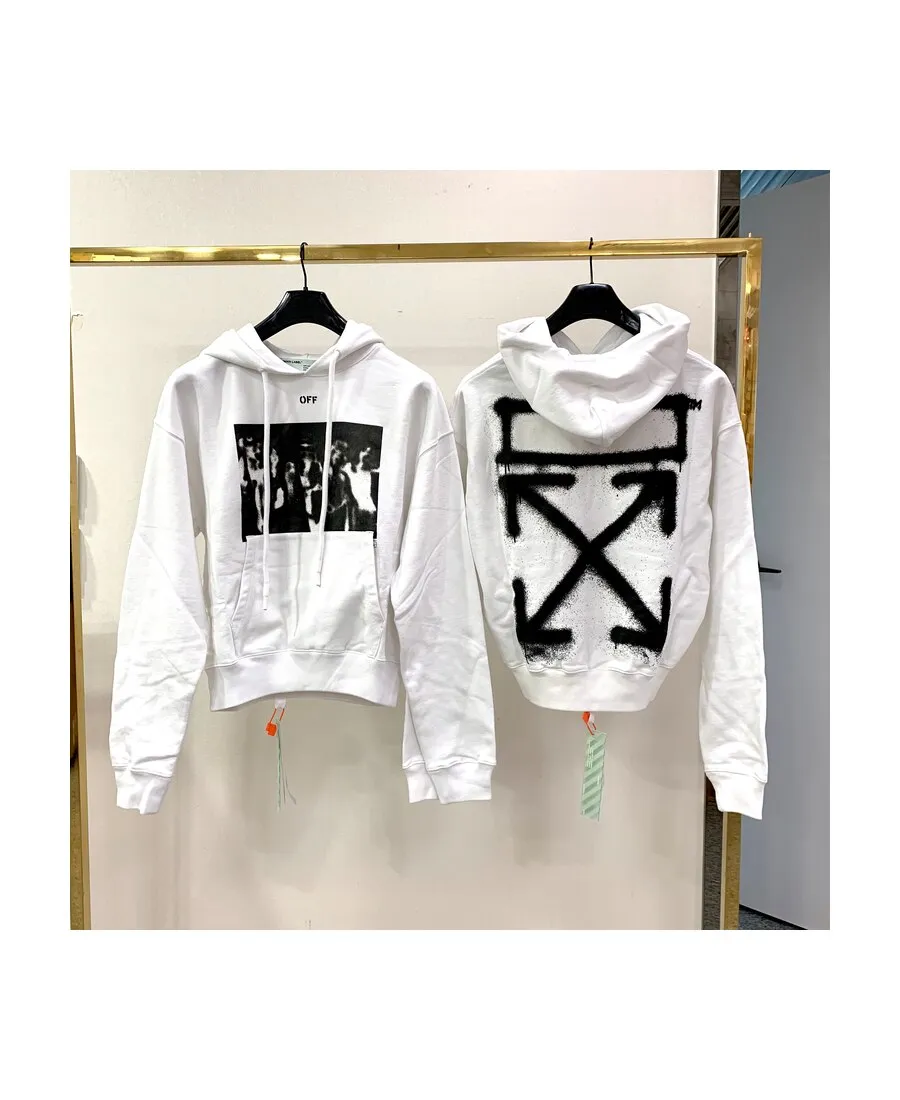 Graphic Print Logo Hoodie