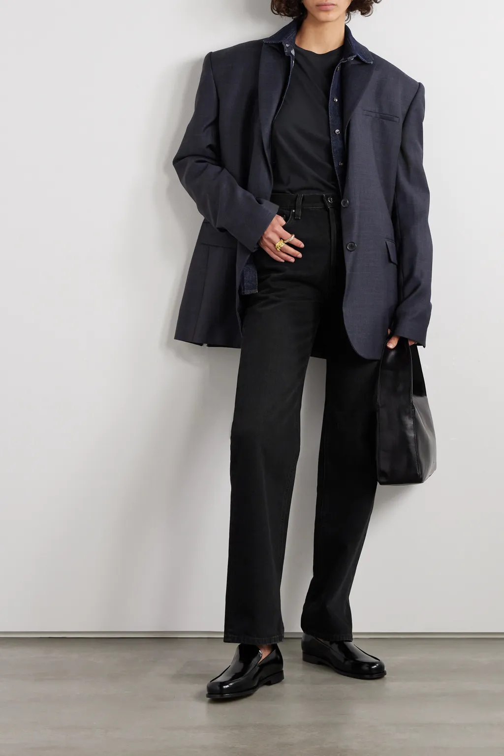 Belt Ring Denim Trousers