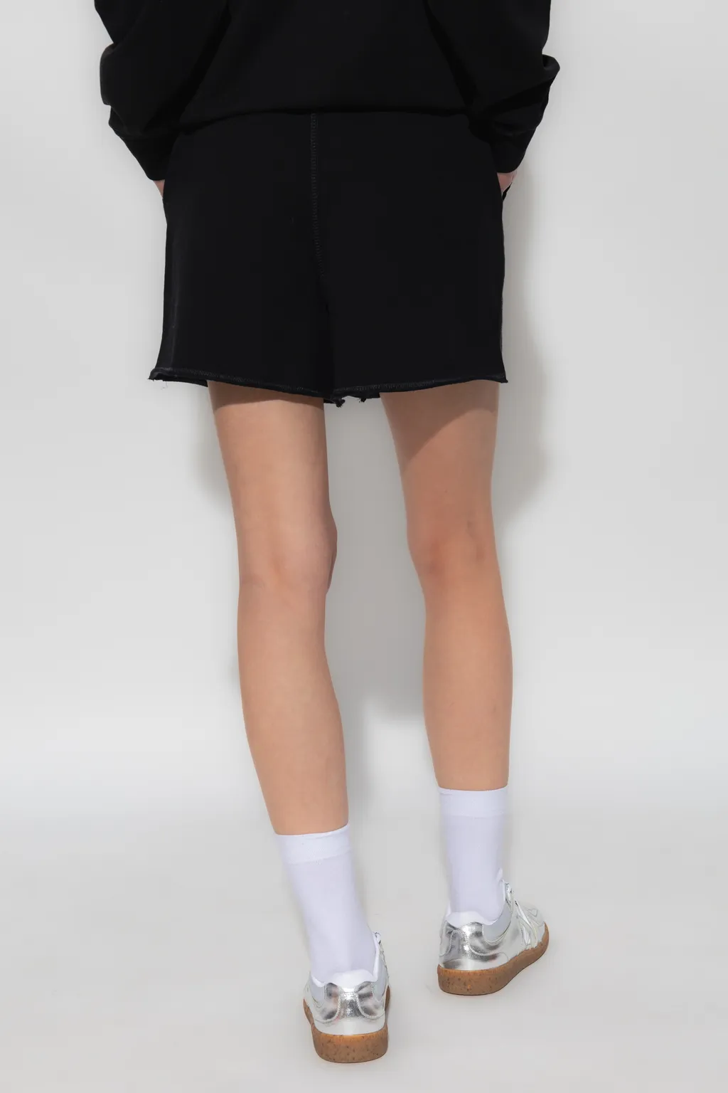 Ganni Logo-Embroidered Drawstring Shorts
