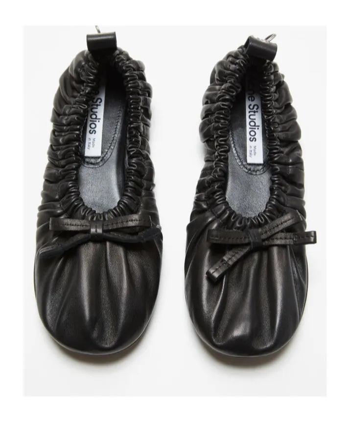 Leather Ballerina Shoes
