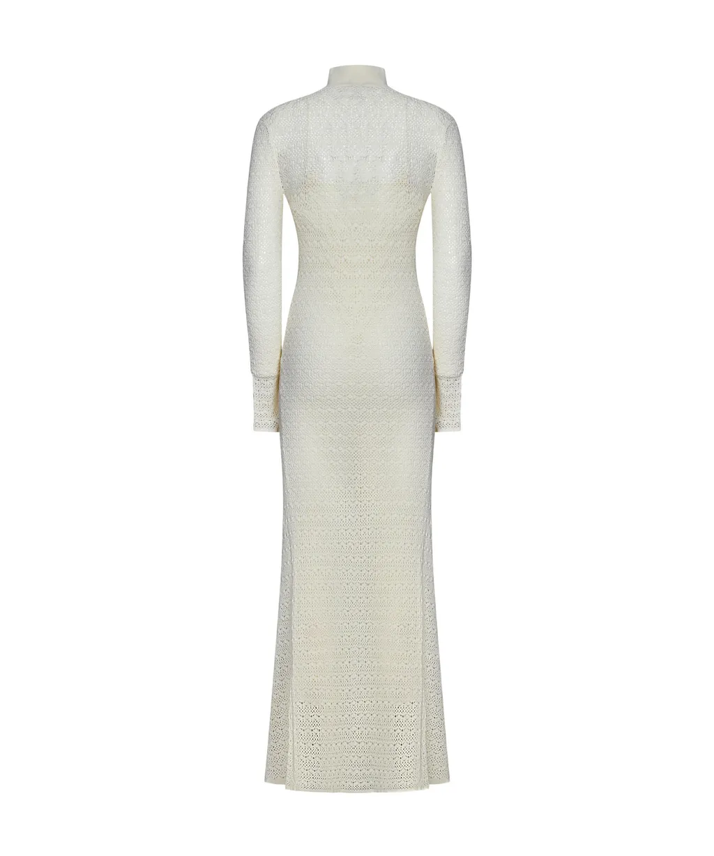 Open-Knit Maxi Dress