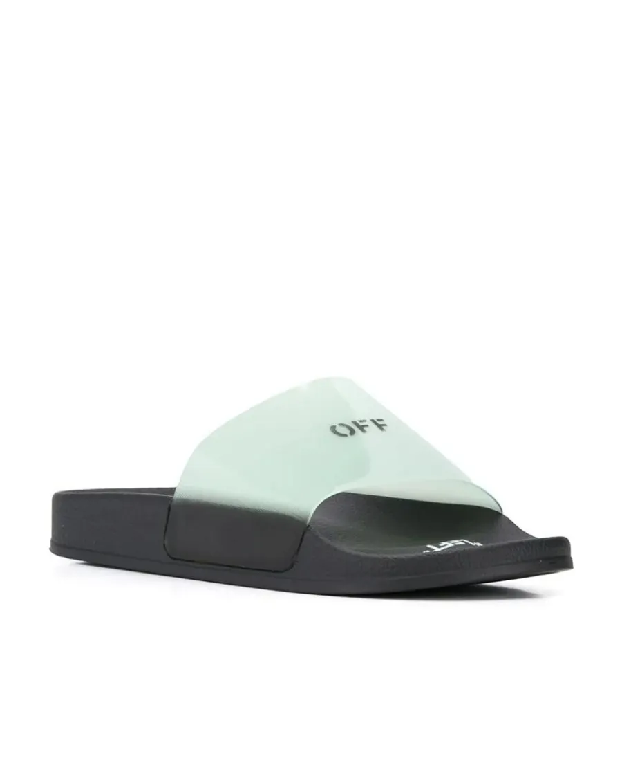 Off-White Logo Printed Slip-On Slides