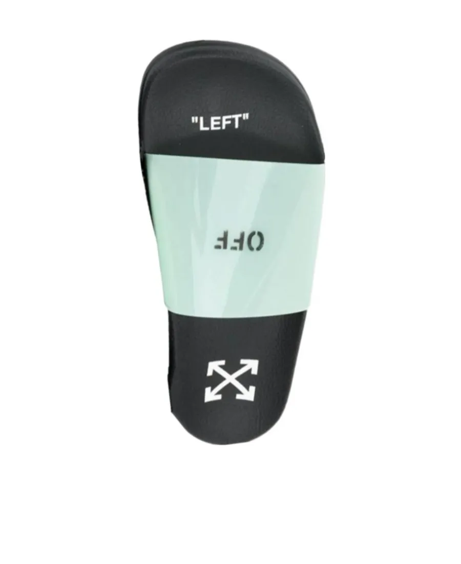 Off-White Logo Printed Slip-On Slides