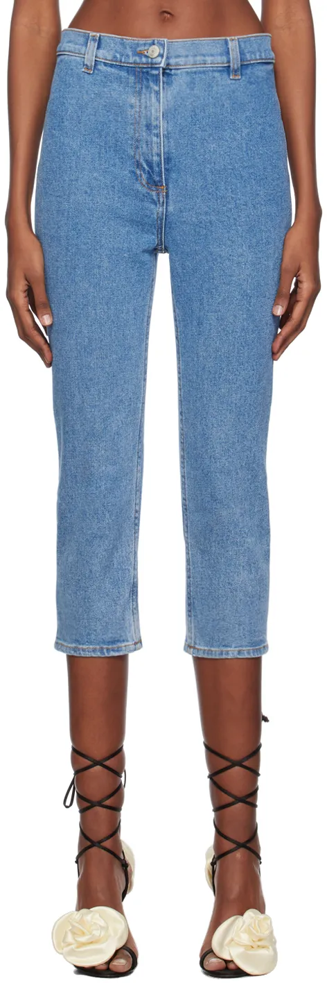 Magda Butrym Knee Length Slim-Fit Jeans
