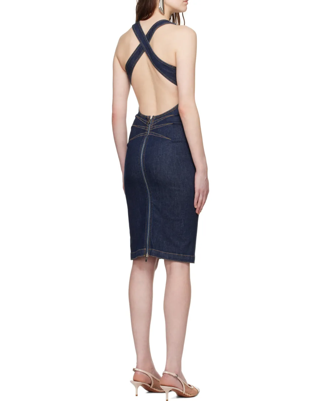 AlaÏA Sculpting Denim Dress