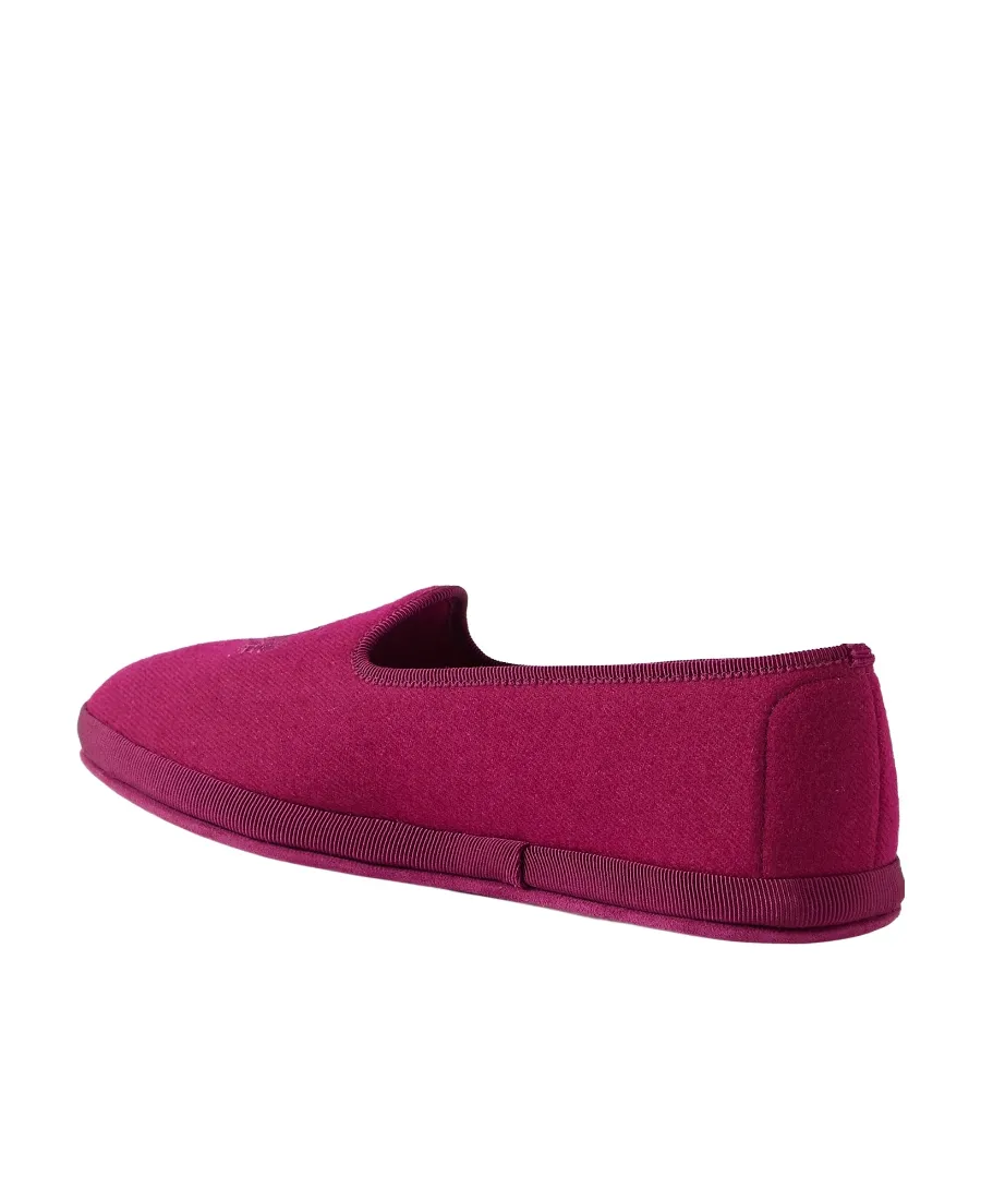 Venice Embroidered Cashmere Flat Shoes