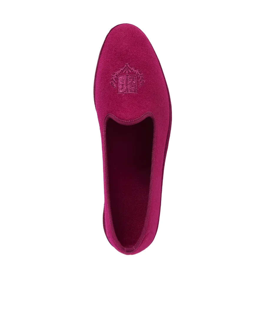 Venice Embroidered Cashmere Flat Shoes