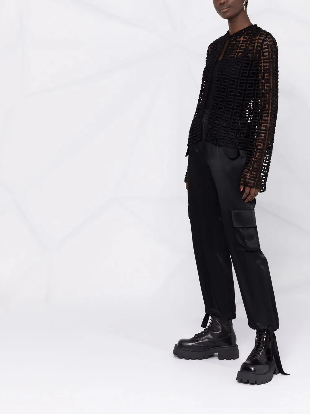 4G Guipure Cardigan Jacket
