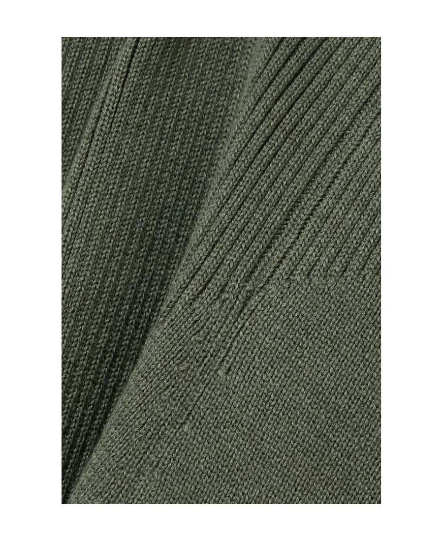 Ribbed Wool Mid-Length Dress