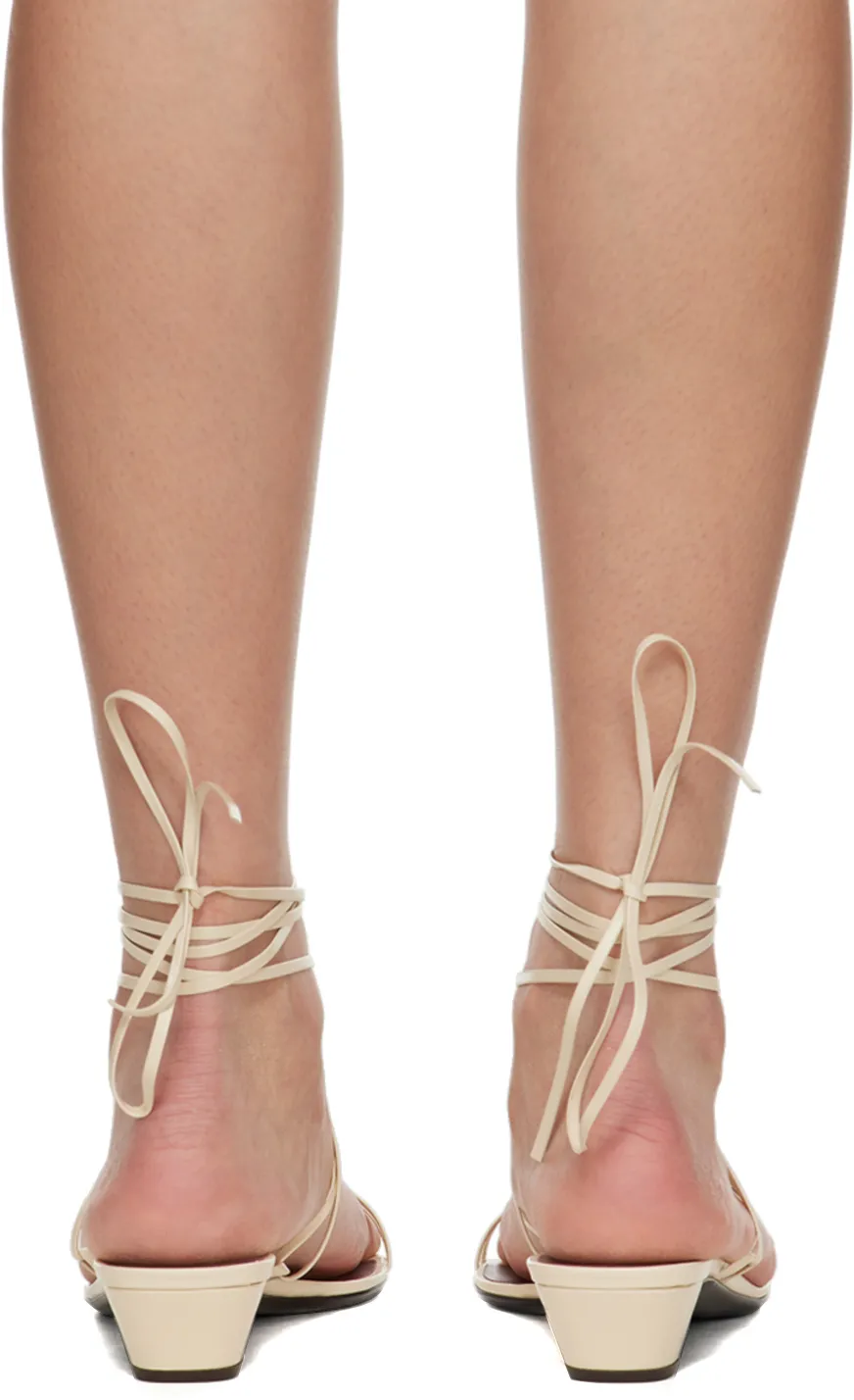 Graphic High-Heeled Sandals