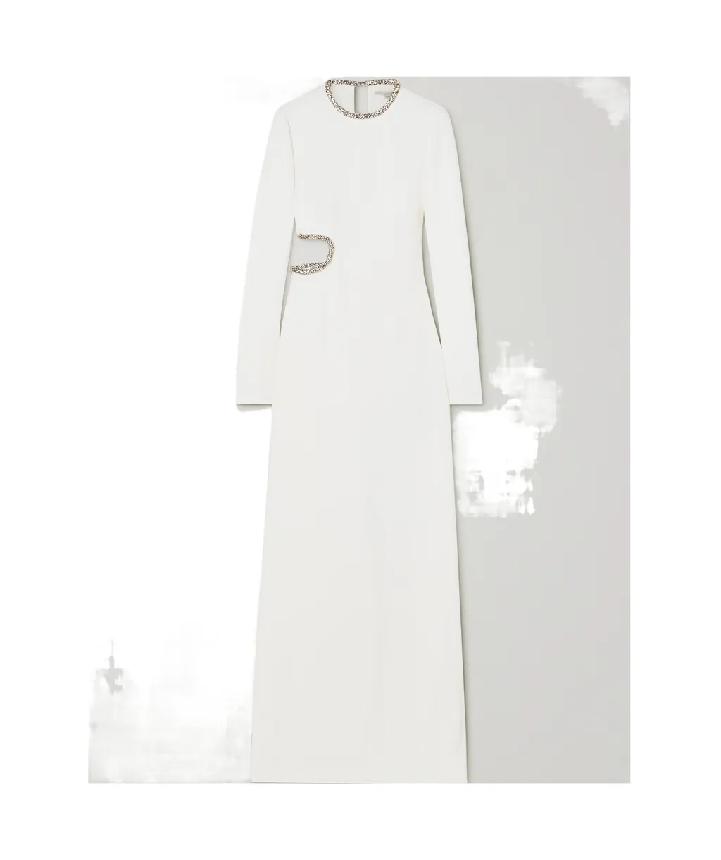 Digging, Cutting And Embellished Dress