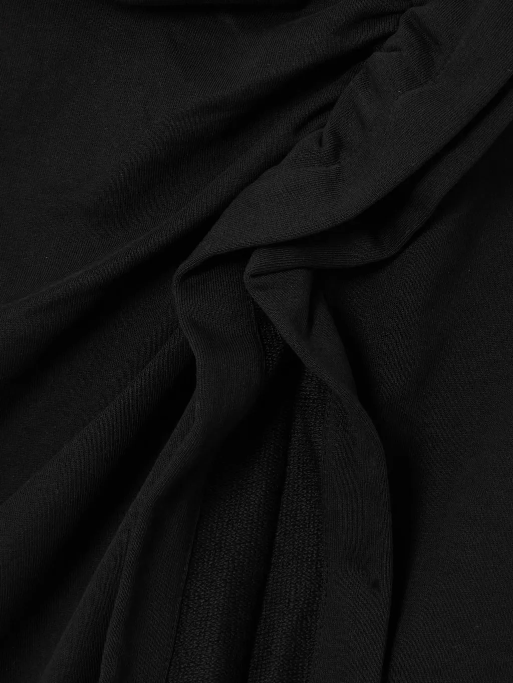 Ruffle-Trim Cotton Midi Skirt