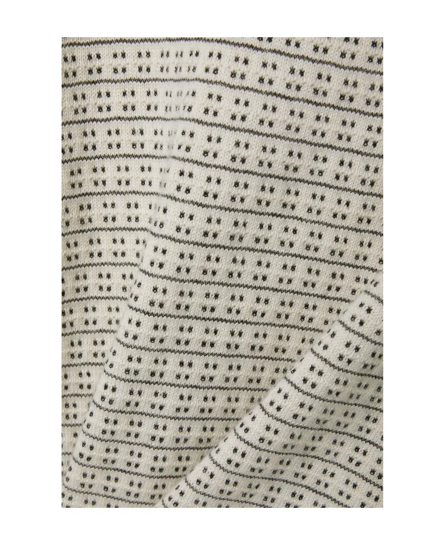 Jacquard Turtleneck Pullover