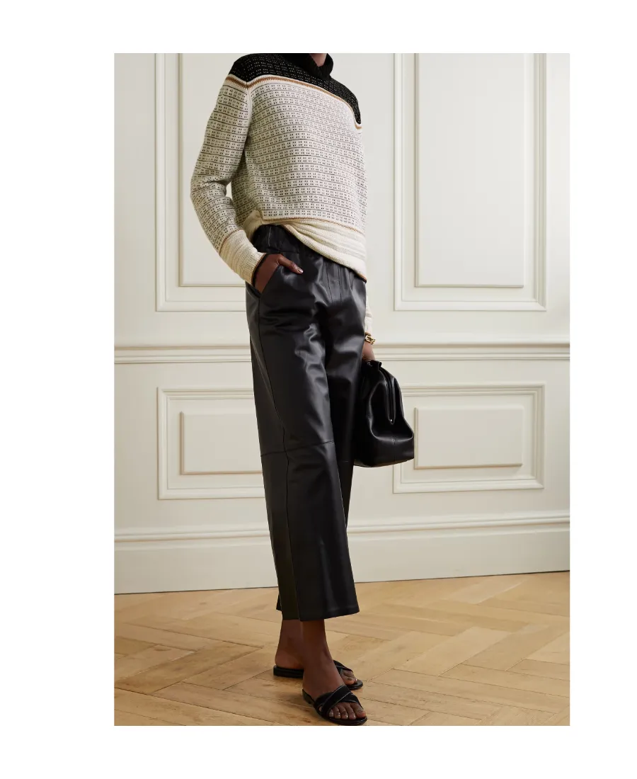 Jacquard Turtleneck Pullover