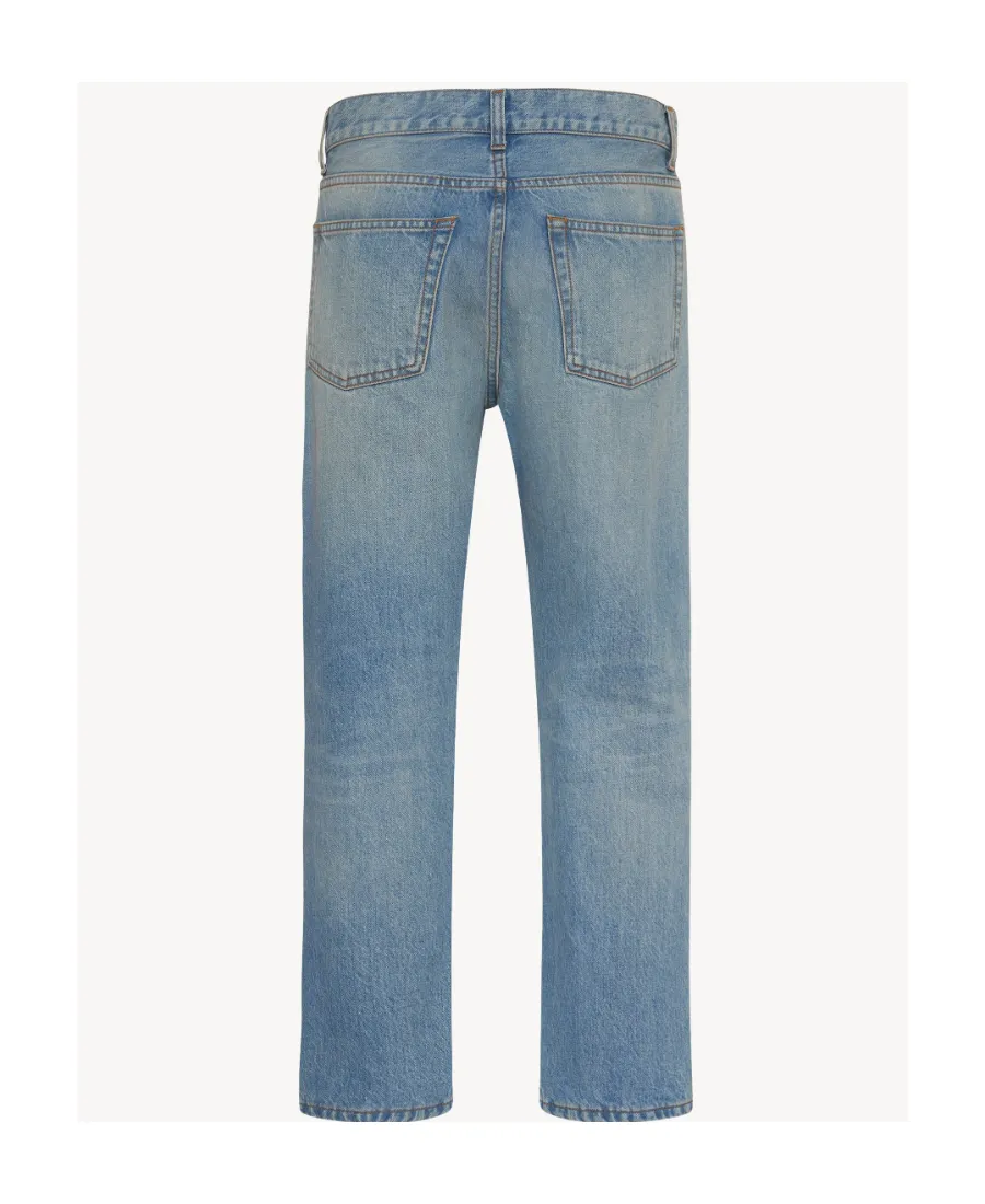 Mid-Waist Five-Bag Jeans