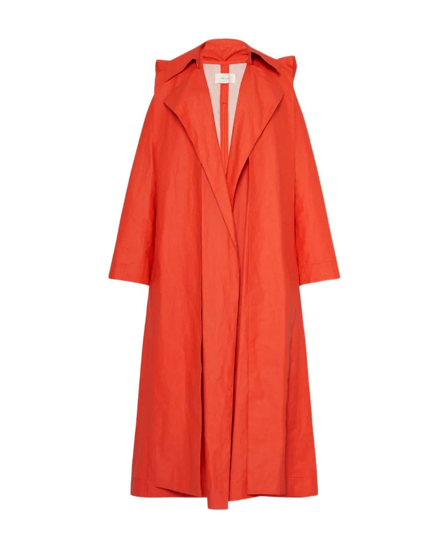 Long Double-Breasted Windbreaker