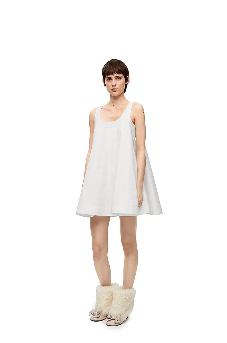 Trapeze Dress In Cotton