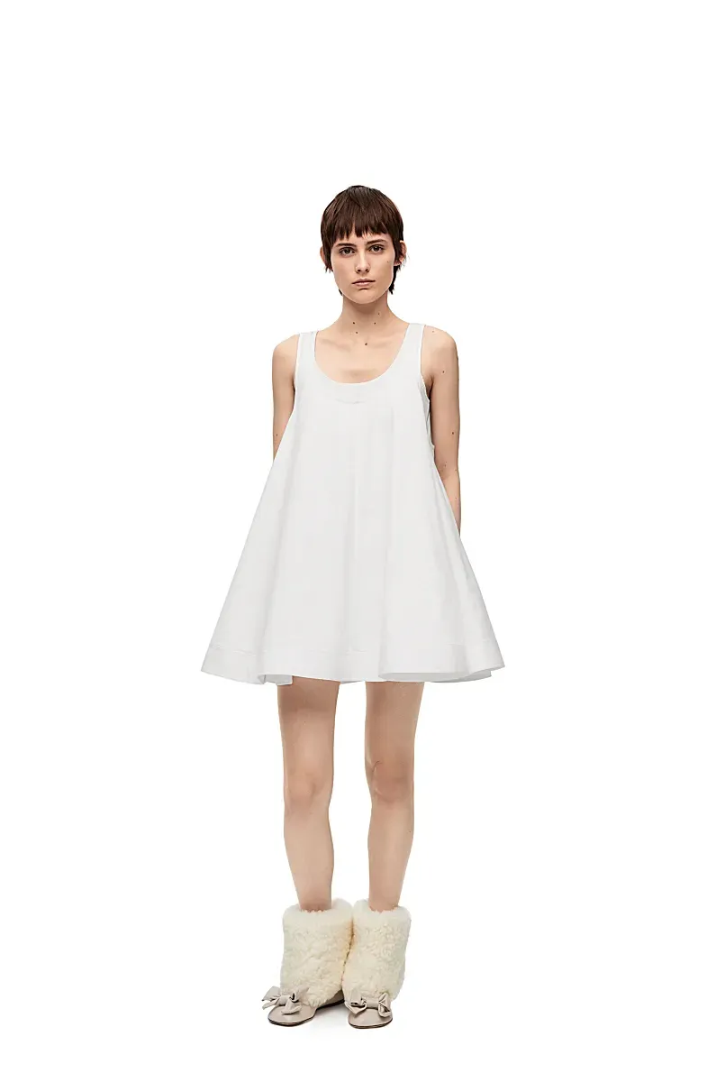 Trapeze Dress In Cotton