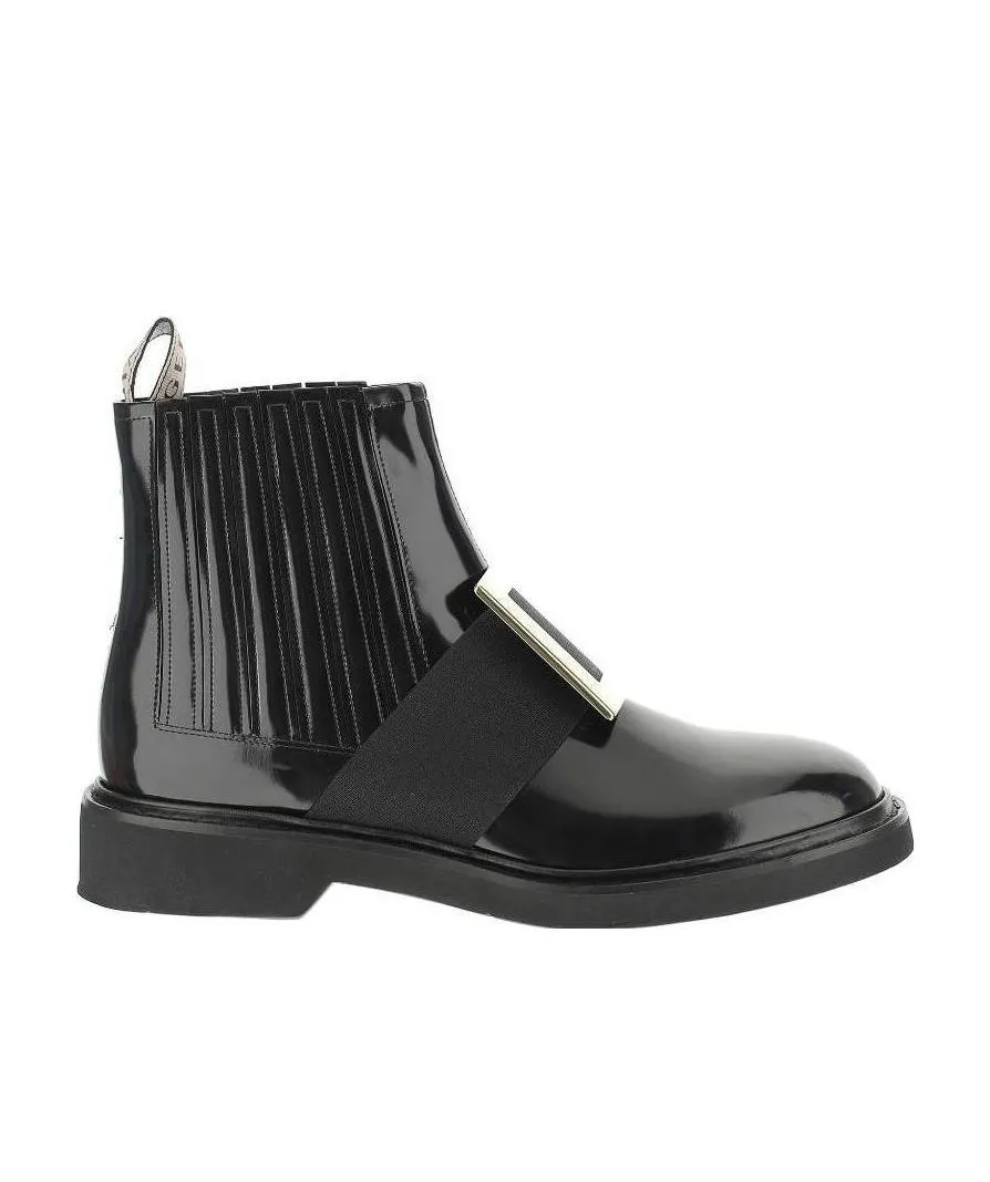 Roger Vivier Viv' Rangers Buckle Chelsea Boots