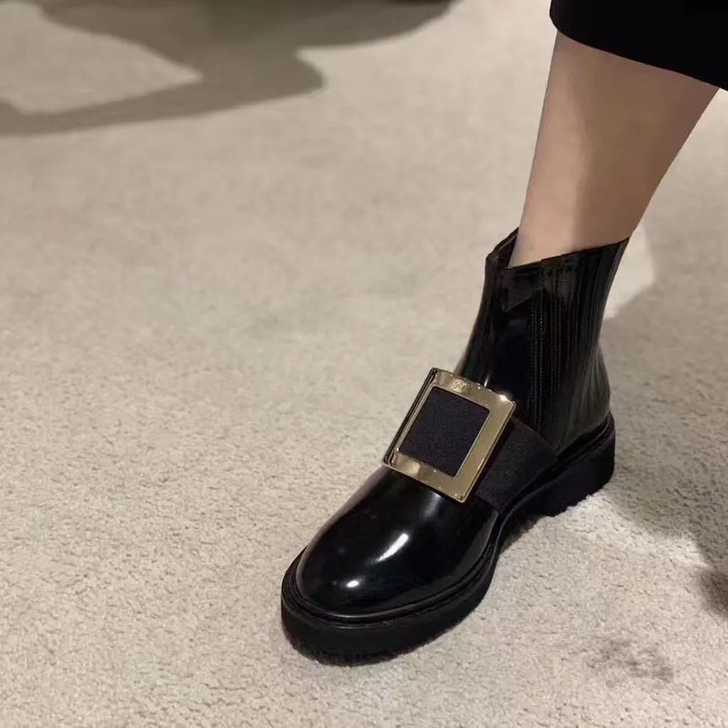 Roger Vivier Viv' Rangers Buckle Chelsea Boots