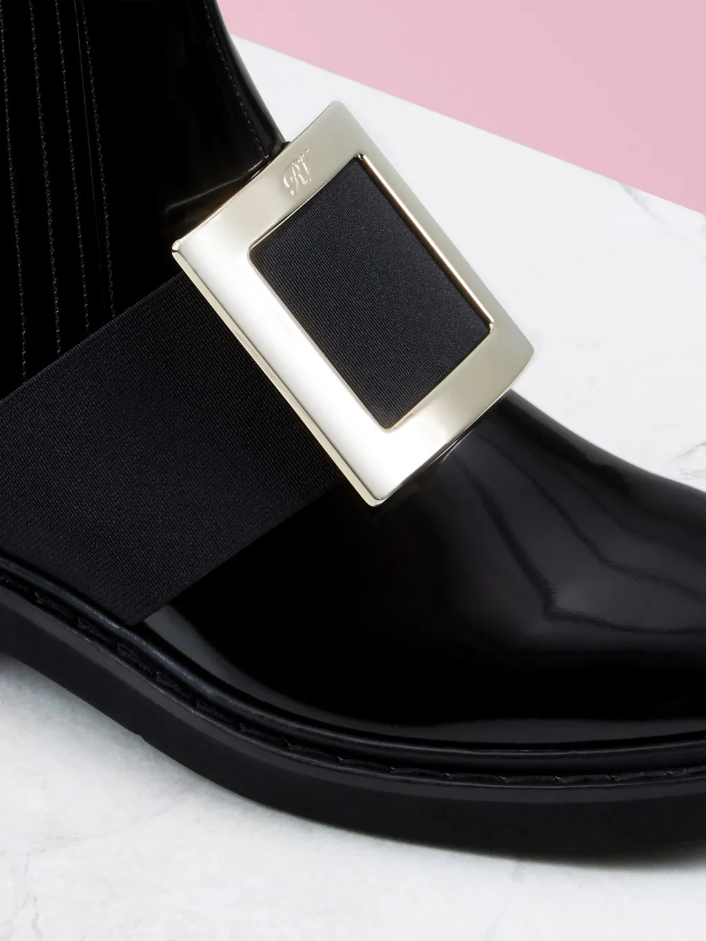 Roger Vivier Viv' Rangers Buckle Chelsea Boots