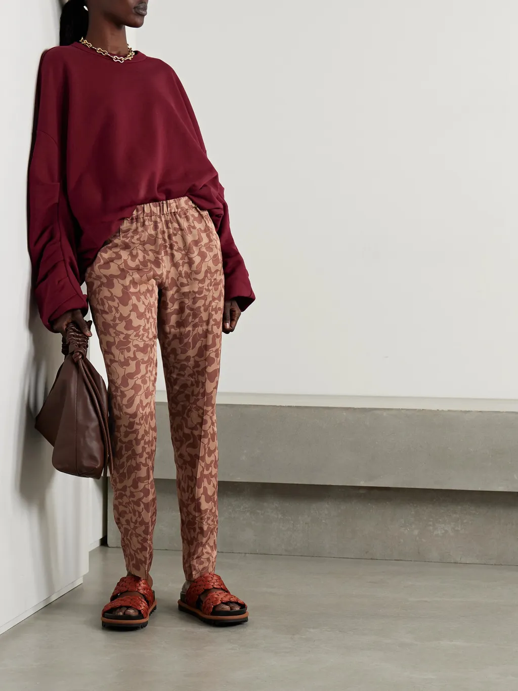Patterned Casual Pants