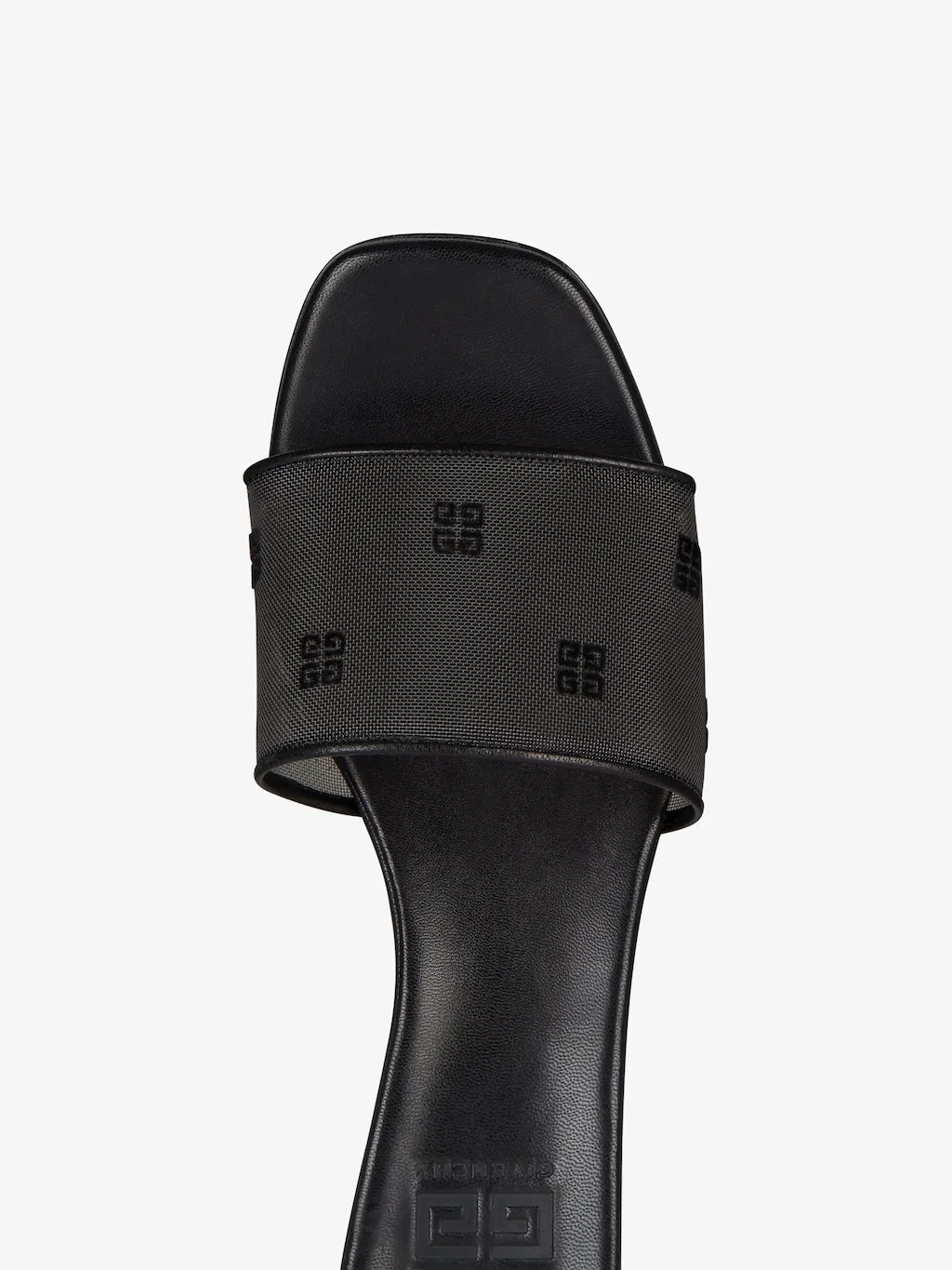 G Cube Mules In 4G Transparent Mesh