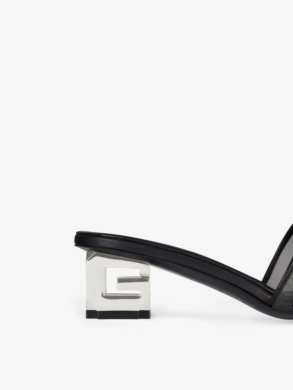 G Cube Mules In 4G Transparent Mesh