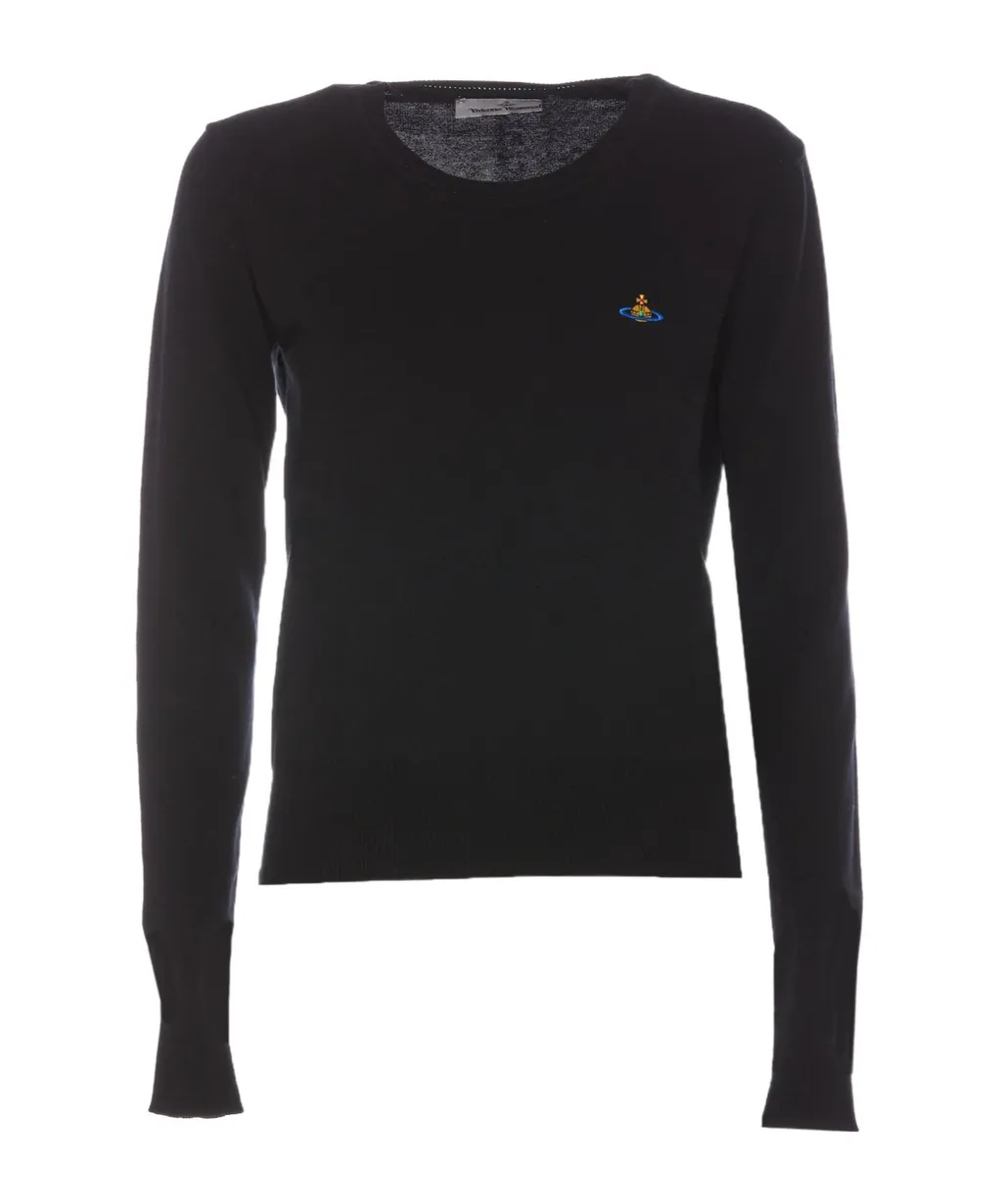 Vivienne Westwood Orb Embroidered Knitted Jumper