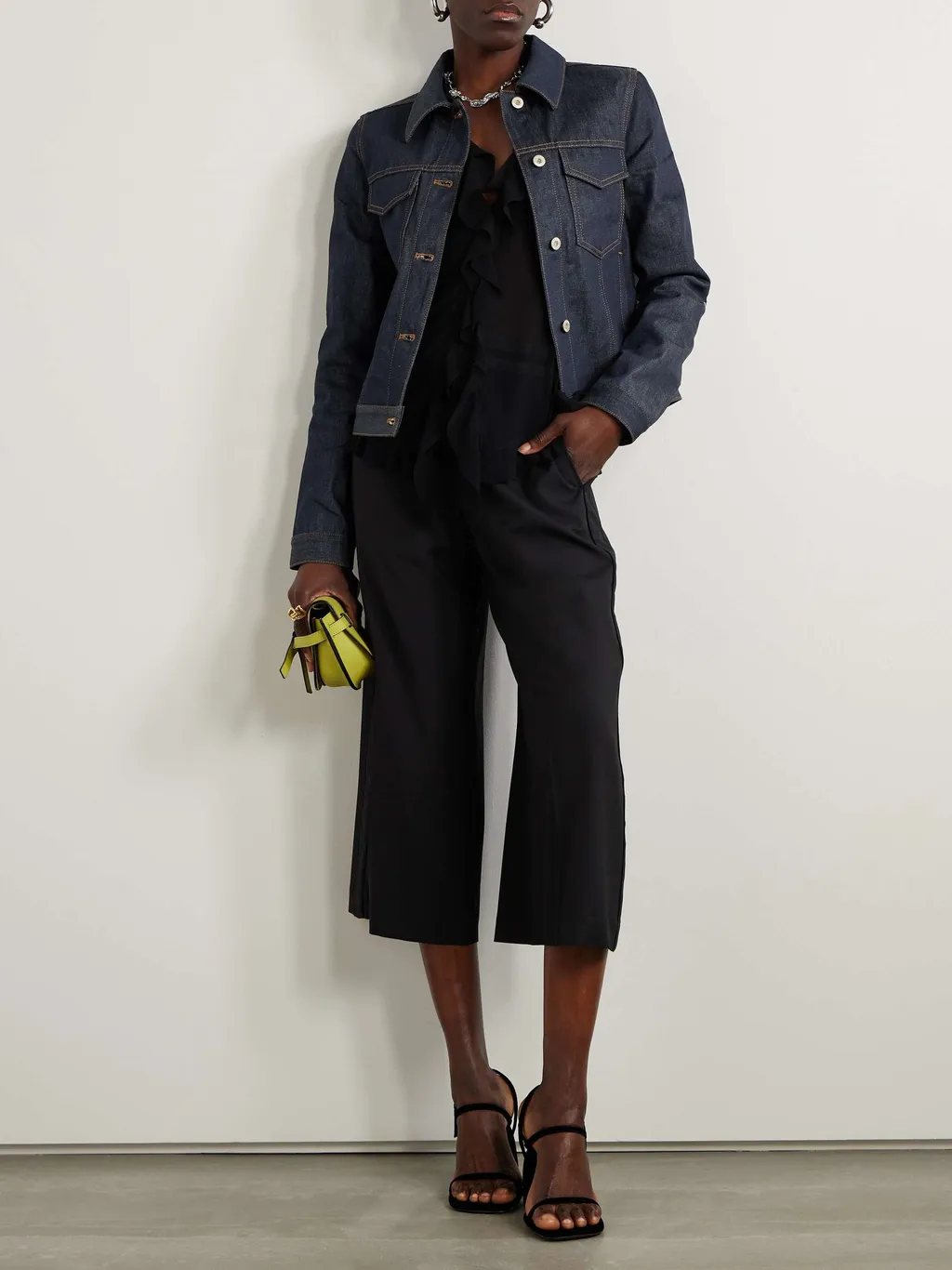 Long-Sleeved Denim Jacket