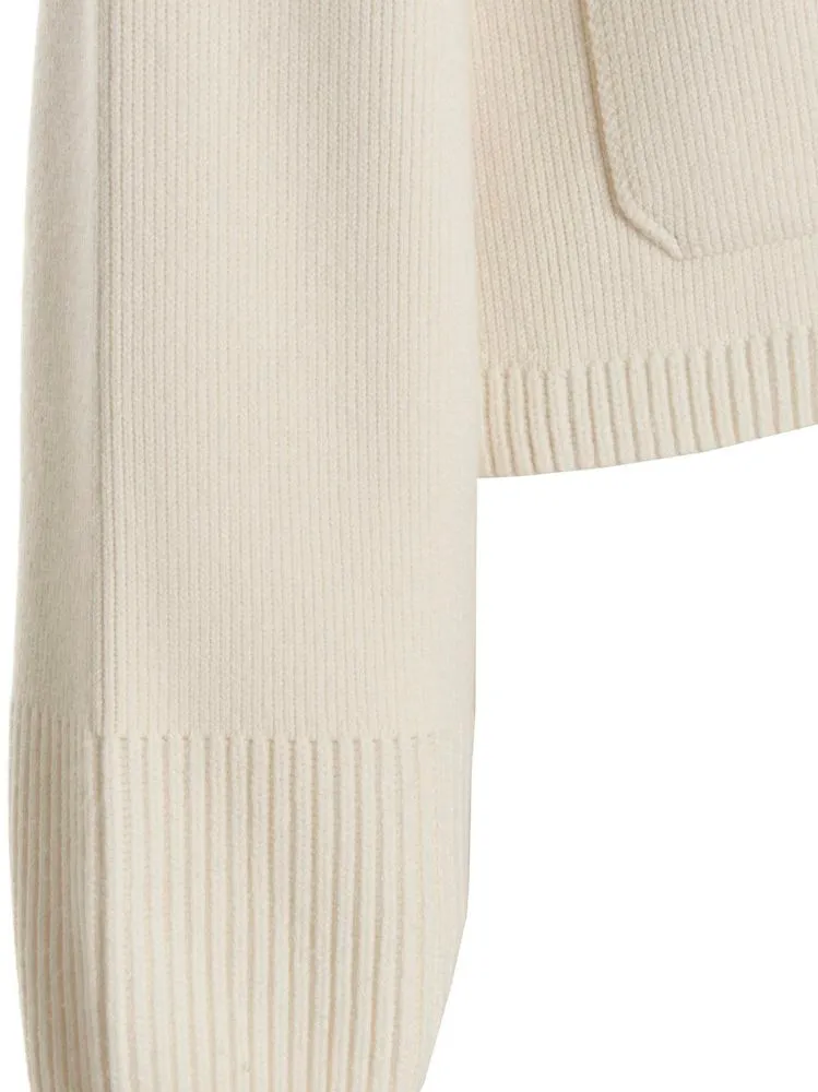 Khaite Buttoned Puff Sleeved Knitted Cardigan