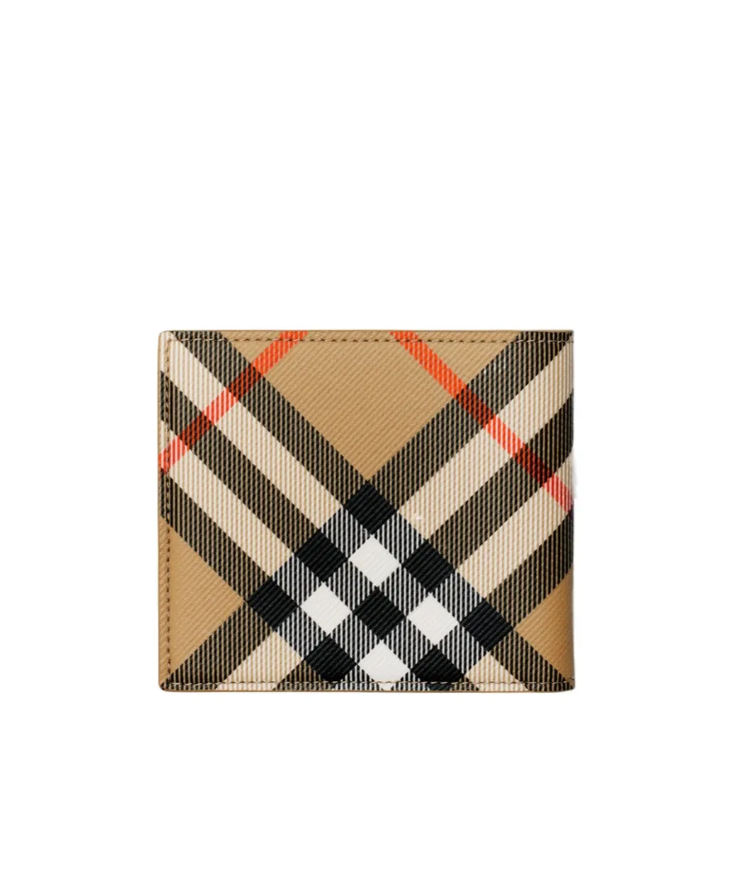 Burberry Check Printed Bifold Wallet
