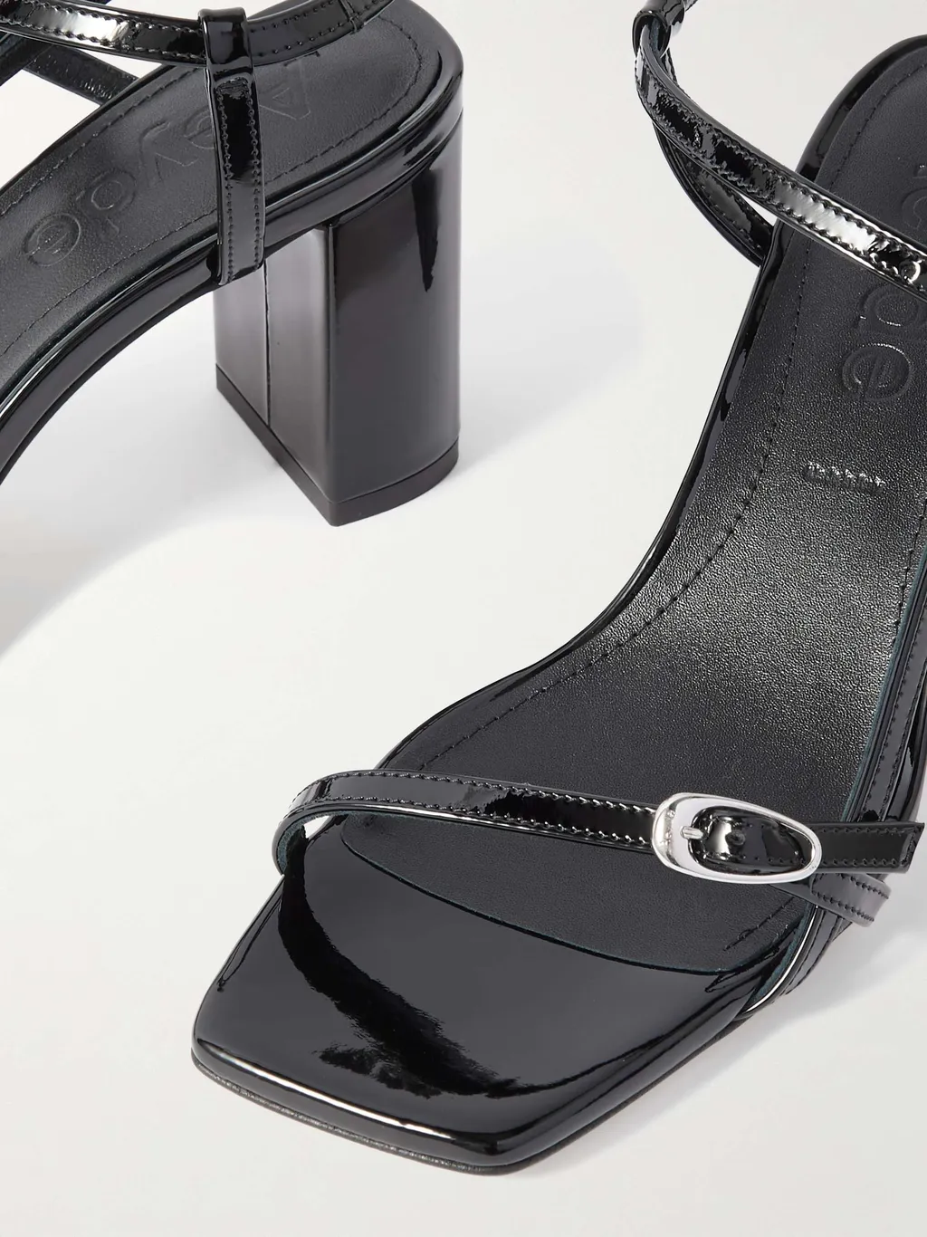 Square-Headed High-Heeled Sandals