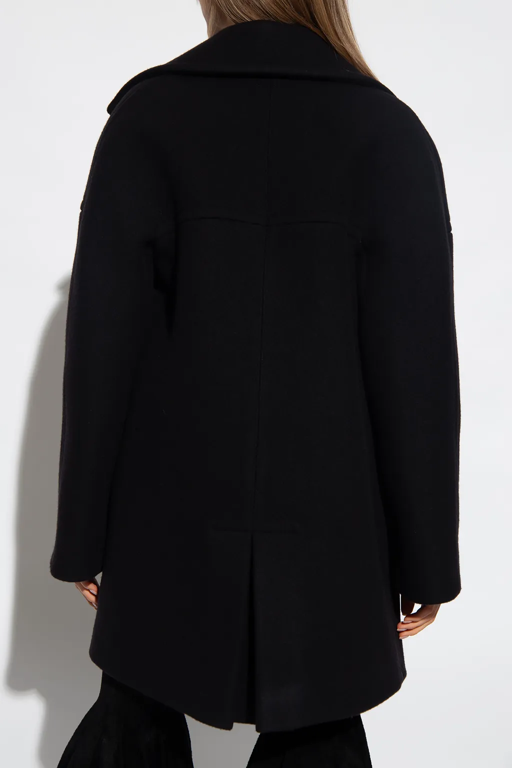 AlaÏA Double-Breasted Straight Hem Caban Coat