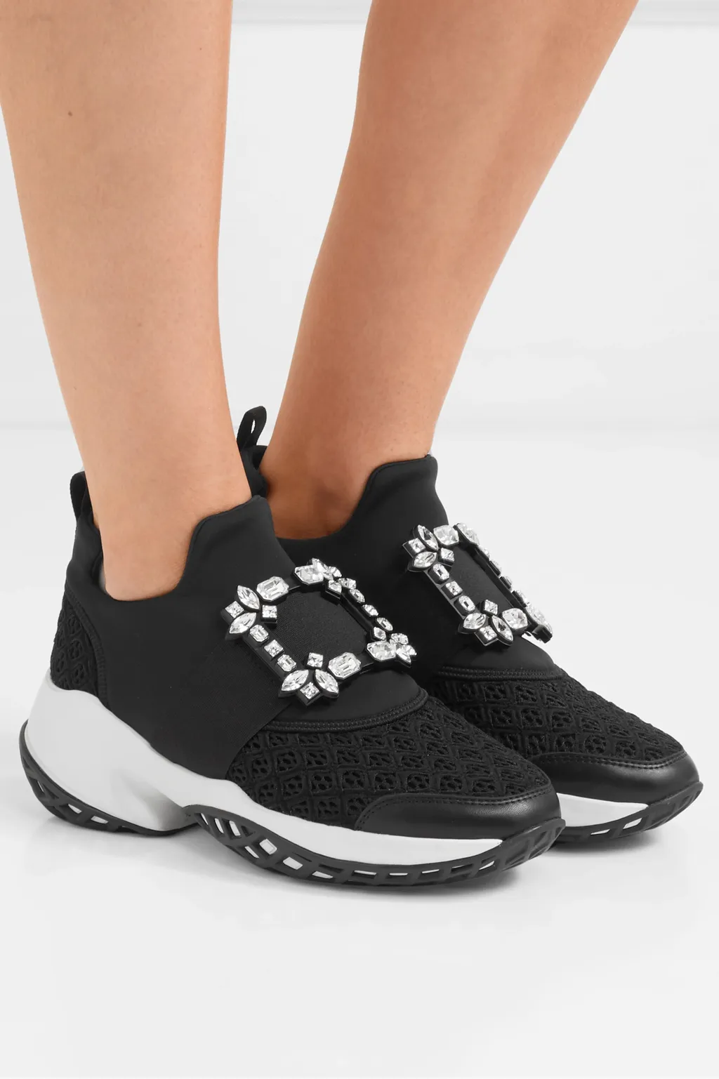 Roger Vivier Viv' Run Buckle Sneakers