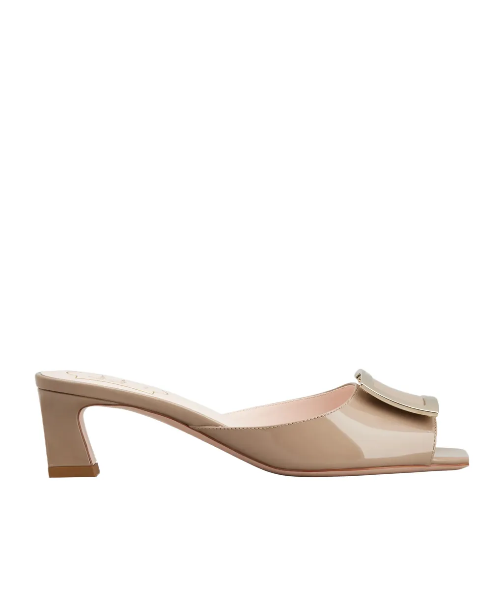 Roger Vivier Logo Engraved Slip-On Mules