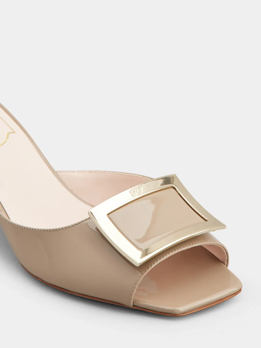 Roger Vivier Logo Engraved Slip-On Mules