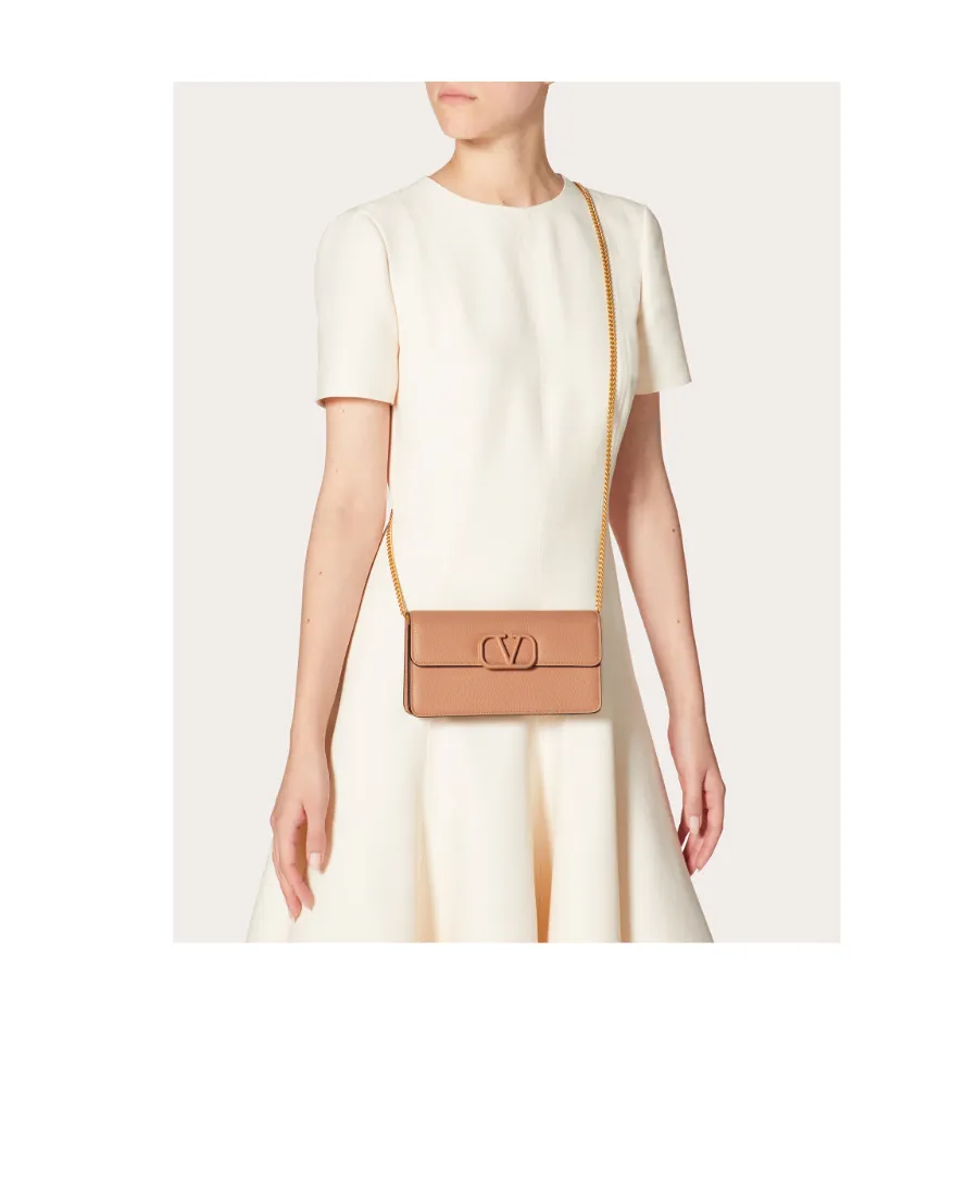 Valentino Vlogo Signature Foldover Top Clutch Bag