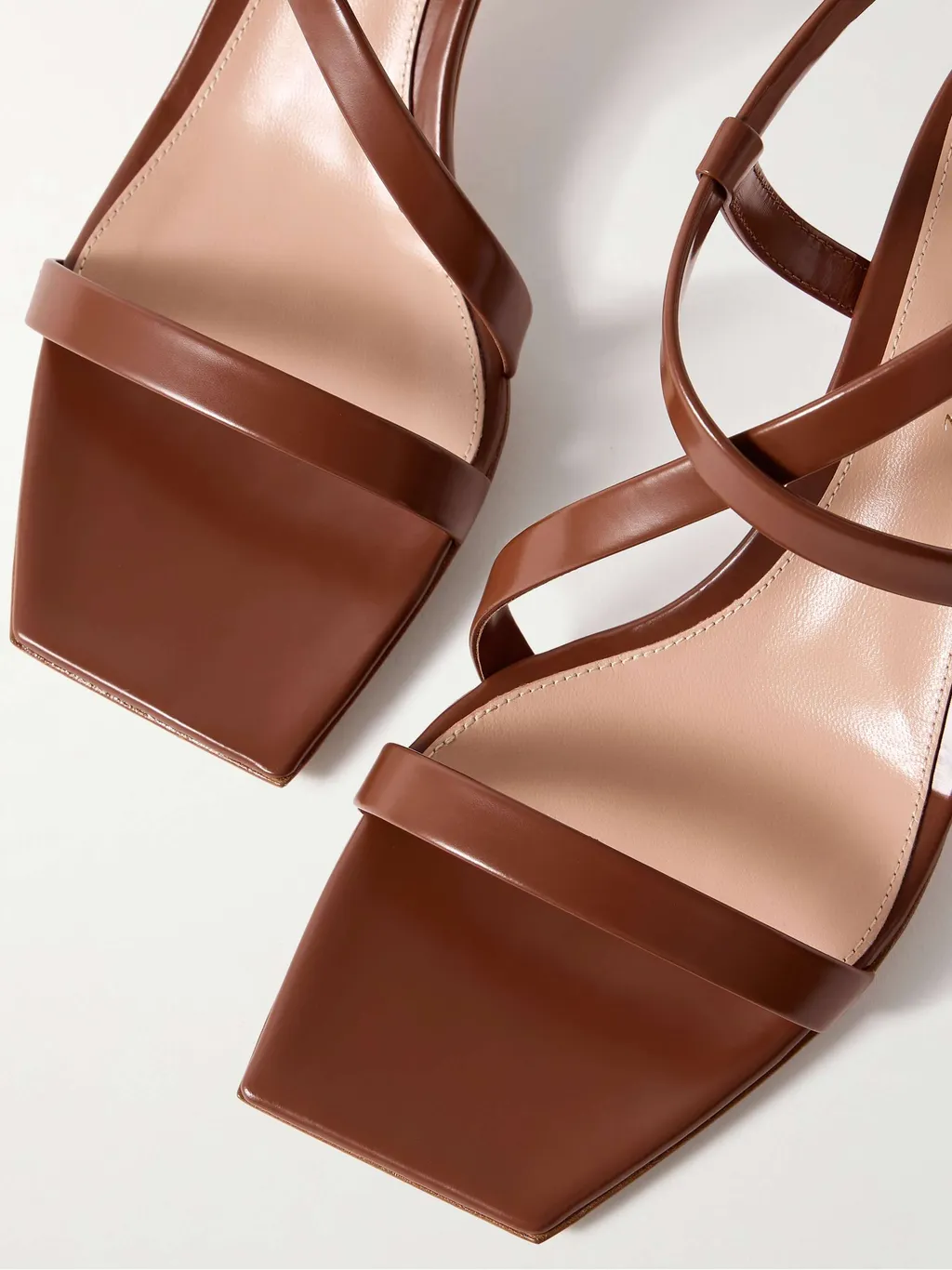 Square-Headed High-Heeled Sandals