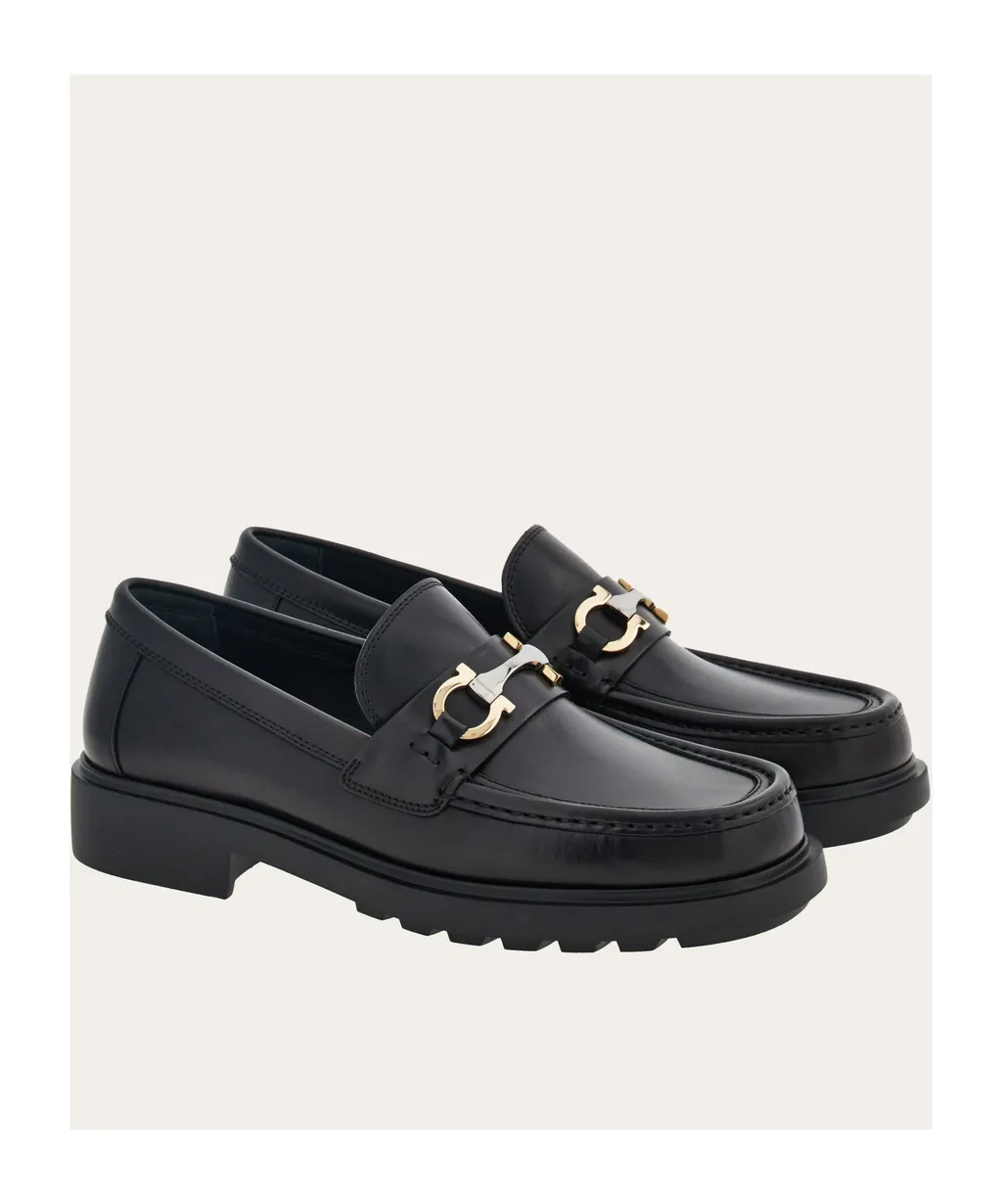 Salvatore Ferragamo Gancini-Plaque Slip-On Loafers