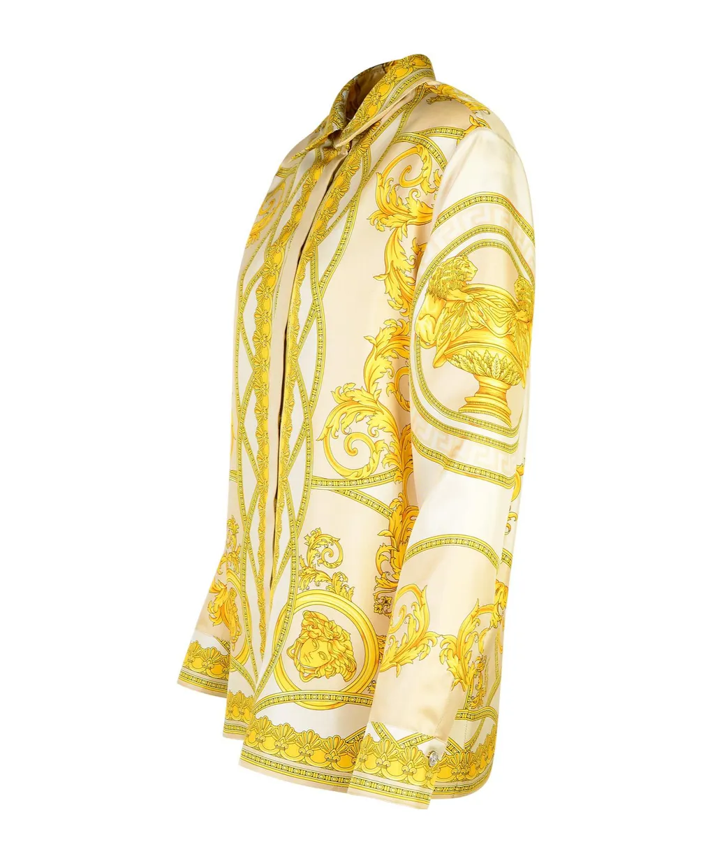 Versace Pattern-Printed Long-Sleeved Shirt